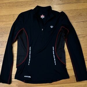 Pearl Izumi Pro Series Black and Red Performance Cycling Top Size Large